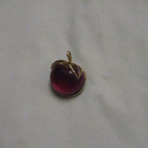 SARAH COVENTRY JELLY BELLY RED APPLE BROOCH 1972